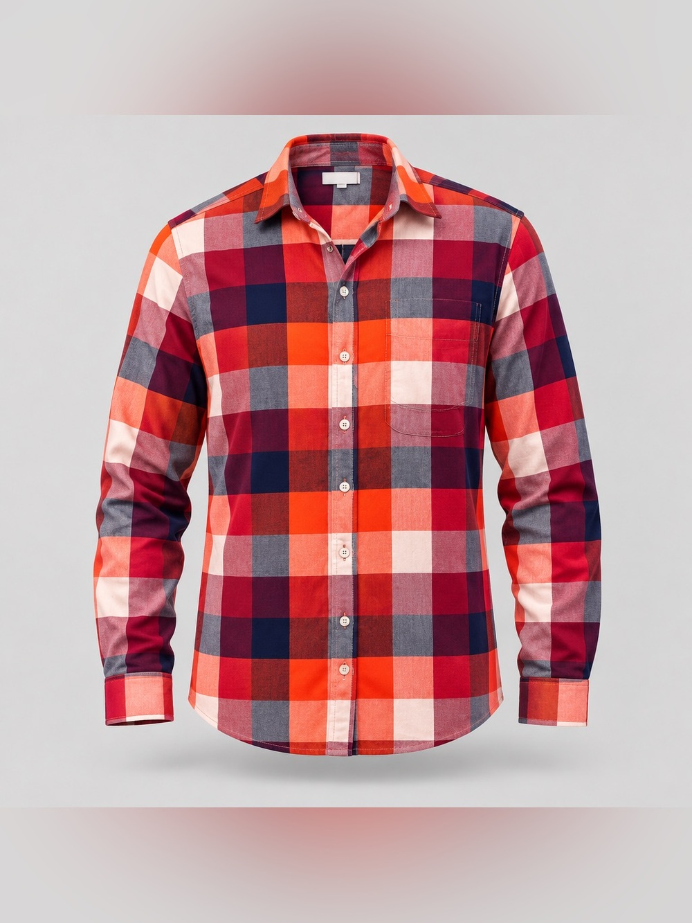 Old Navy Large Plaid/Check Cotton Button Down Shirt 3/$25